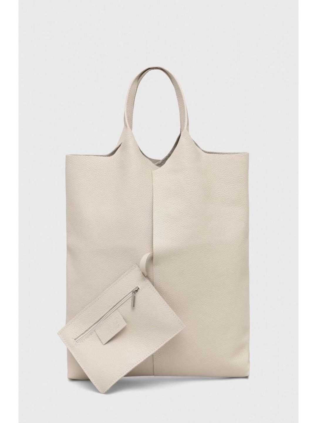 Kožená kabelka Answear LAB béžová barva